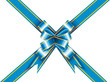 Ribbon and bow wrapped around a rectangle like a present