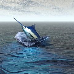 Wall Mural - BLUE MARLIN