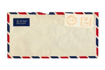 Airmail letter with UK postmark