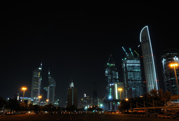 Fototapete - Buildings at Sheikh Zayed Road in Dubai