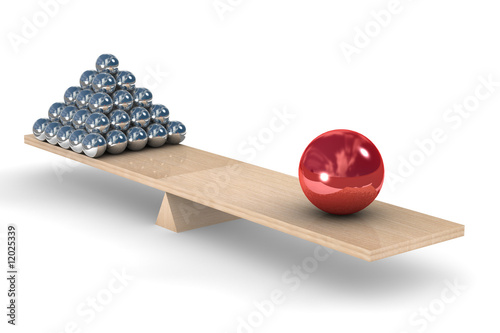 leadership concept on a white background. Isolated 3D image