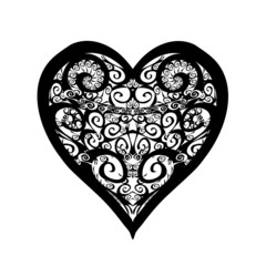 forever heart tattoo silohette