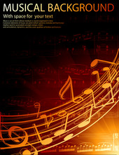 Musical Notes -vector Background