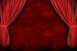 Stage Theater Drapes With Dramatic Lighting