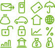 Finance and Banking icons set