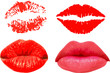 collection of red lips print