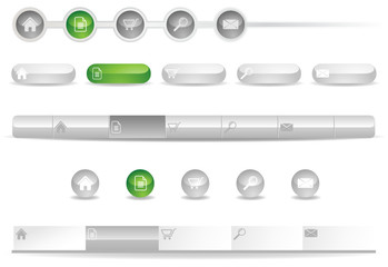 Wall Mural - Editable Website Navigation Templates - Vector