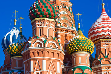 Fototapete - Saint Basil's Cathedral domes