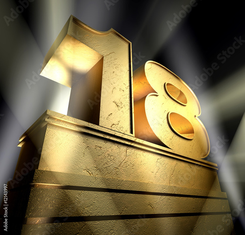 18 birthday monument Poster Mural XXL