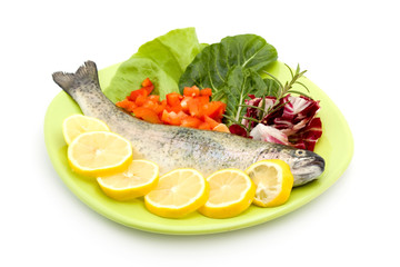 Poster - raw fish meal