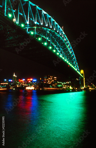 Obraz na płótnie Sydney bridge by night