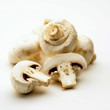 Buld mushrooms isolated on white background