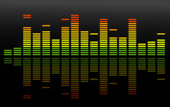 the vector  equalizer abstract background