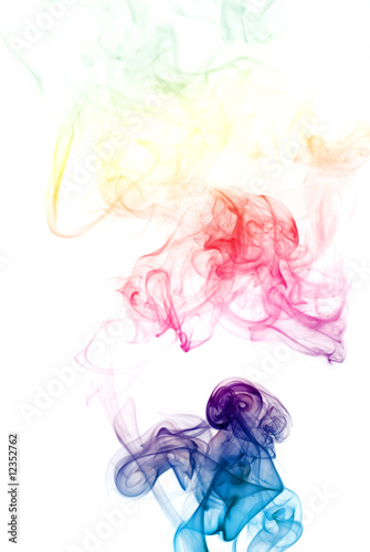 Naklejka na szybę Colorful Rainbow Smoke