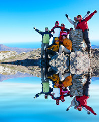 Wall Mural - Hiking in the Crimea mountains