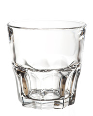 Empty whiskey glass, isolated, clipping path