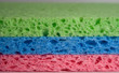 Multicolor sponges for cleaning