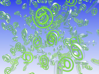 Poster - Spam background. Hi-res 3d rendering.