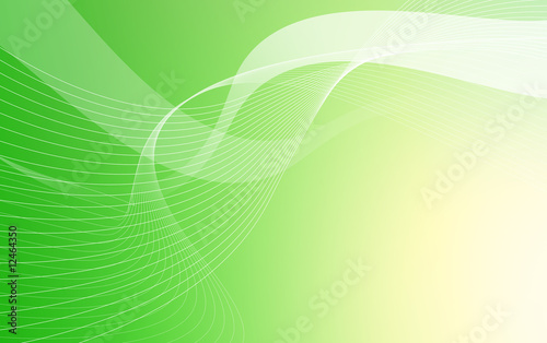 Fond Abstrait Lignes Et Rubans Blanc Sur Degrade Vert Stock Illustration Adobe Stock