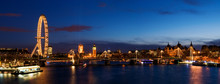 London Panoramic ,including Big Ben And Houses Of Parliament.