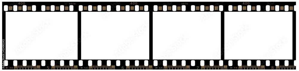 Strip of 35mm film - obrazy, fototapety, plakaty 