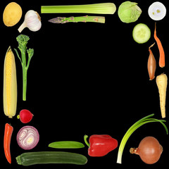 Wall Mural - Fresh Vegetable Selection