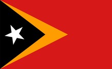 Democratic Republic Of Timor-Leste Flag.