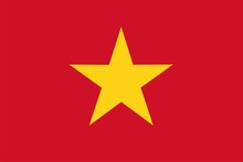 Vietnam National Flag. Illustration On White Background