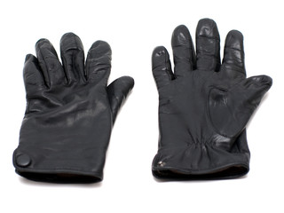 Black Leather Gloves