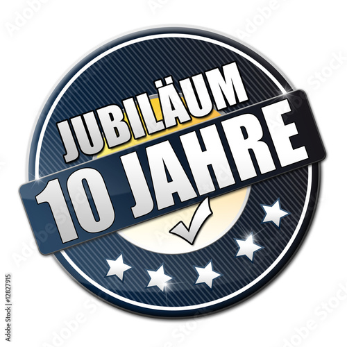 10 Jahre Jubiläum Button StockIllustration Adobe Stock