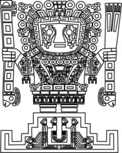 Vector Mayan And Inca Tribal Symbols