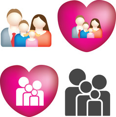 Family icon set