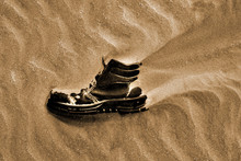 Boot Lost In Desert