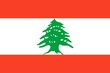 Lebanon national flag. Illustration on white background
