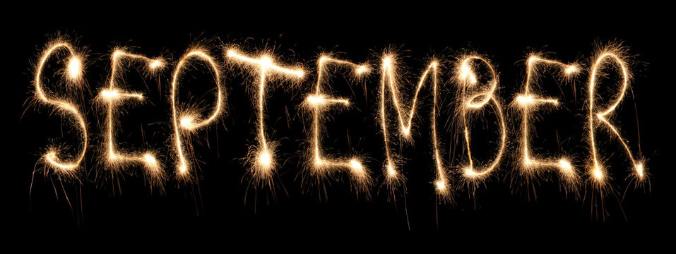 Month september sparkler.