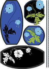 Wall Mural - Abstract retro pattern for design. Floral ornament