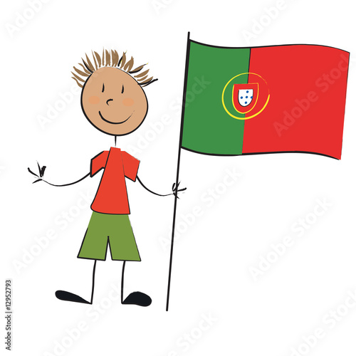 Enfant Drapeau Portugal Stock Illustration Adobe Stock Enfant Drapeau Portugal Stock Illustration Adobe Stock