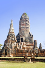 Wall Mural - Wat Chai Wattanaram in Ayutthaya, Thailand.