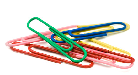 Close-Up Of Paper Clips