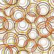 Abstract seamless retro circles  pattern, vector illustration