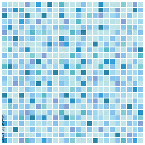 Foto-Plissee - Blue mosaic background (von Svetlana Romanova)