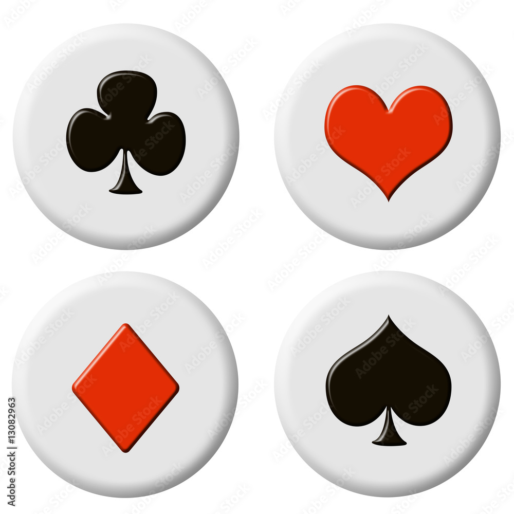 POKER - SIMBOLI CARTE DA GIOCO