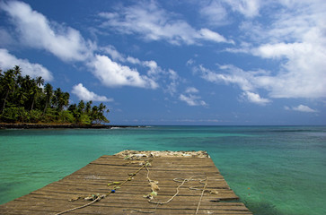 Wall Mural - equator beach