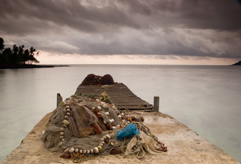 Wall Mural - equator beach