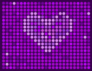 Vector abstract violet background with heart