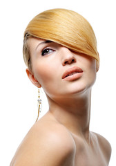 Canvas Print - Beauty blond style hairstyle