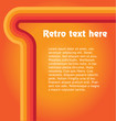Clean orange striped background with space for your text.
