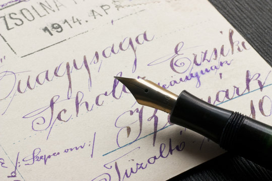 Pen and postcard