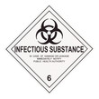 Infectious Substance Warning Label