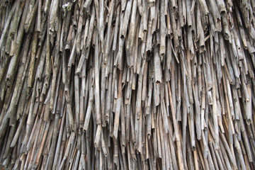  weathered straw covered roof texture
